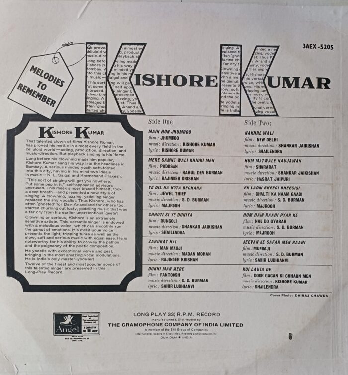 Melodies To Remember - Kishore Kumar - Image 2