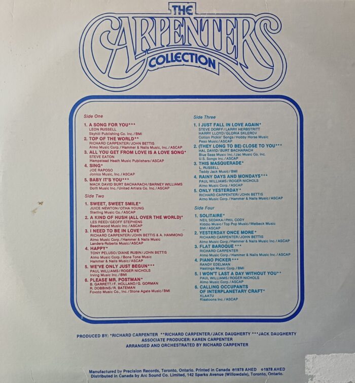 THE CARPENTERS COLLECTION (2LP SET) - Image 2
