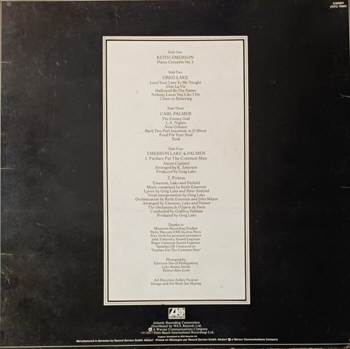 EMERSON LAKE & PALMER WORKS (2LP SET) - Image 2