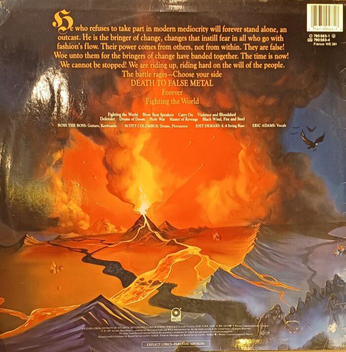 MANOWAR  Fighting The World - Image 2