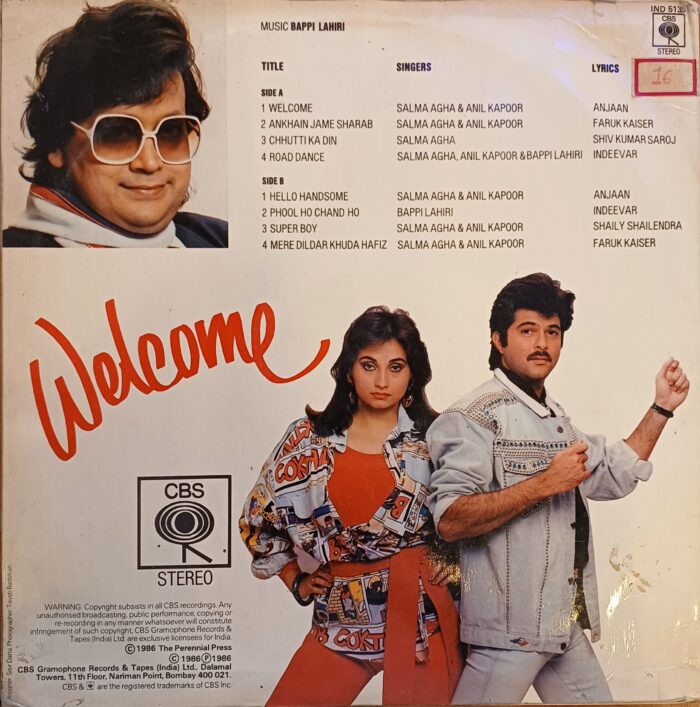 Welcome - Salma Agha & Anil Kapoor (Pop Songs) - Image 2