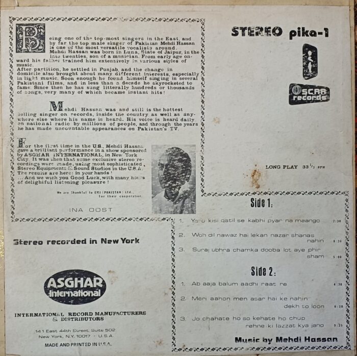 Mehdi Hassan - Ghazals - Image 2