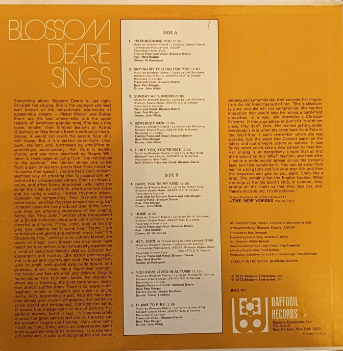Blossom Dearie Sings - Image 2
