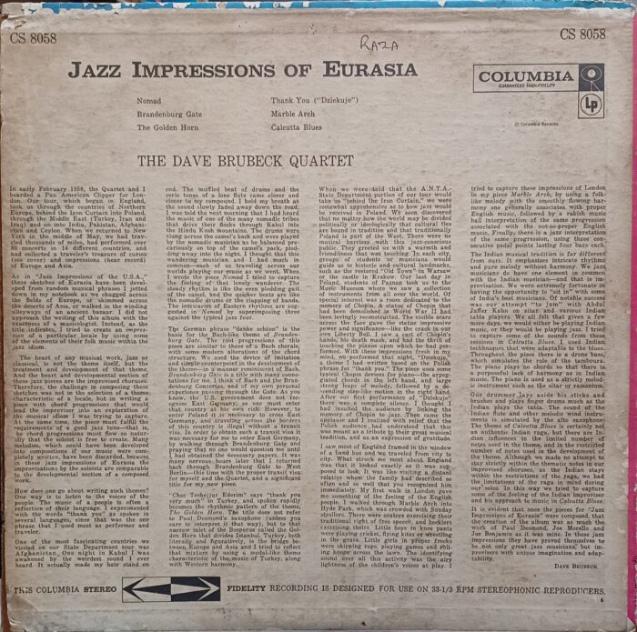 Jazz Impressions Of Eurasia - The Dave Brubeck Quartet - Image 2