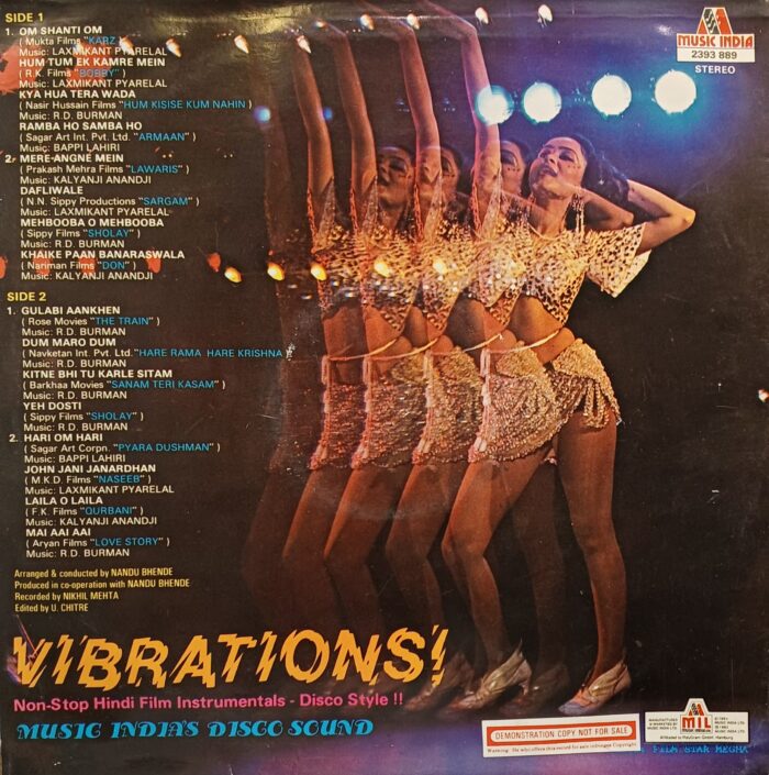 VIBRATIONS ! Non-Stop Hindi Film Instrumentals - Disco Style !! - Image 2