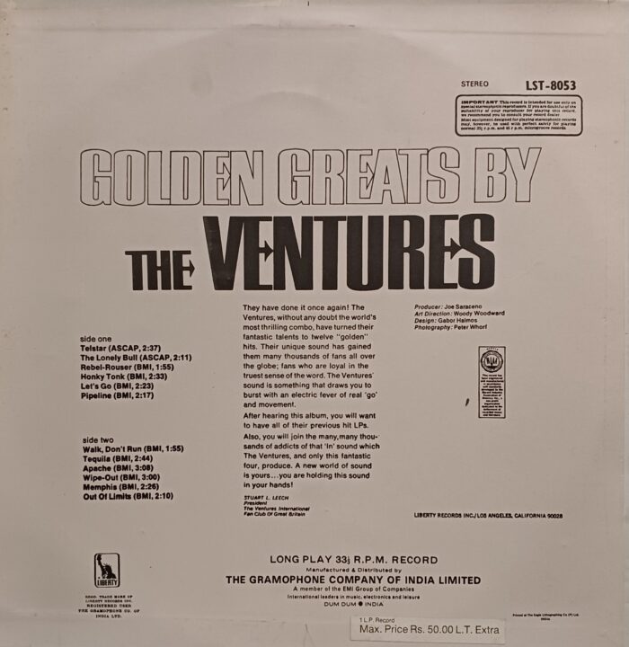 GOLDEN GREATS THE VENTURES - Image 2