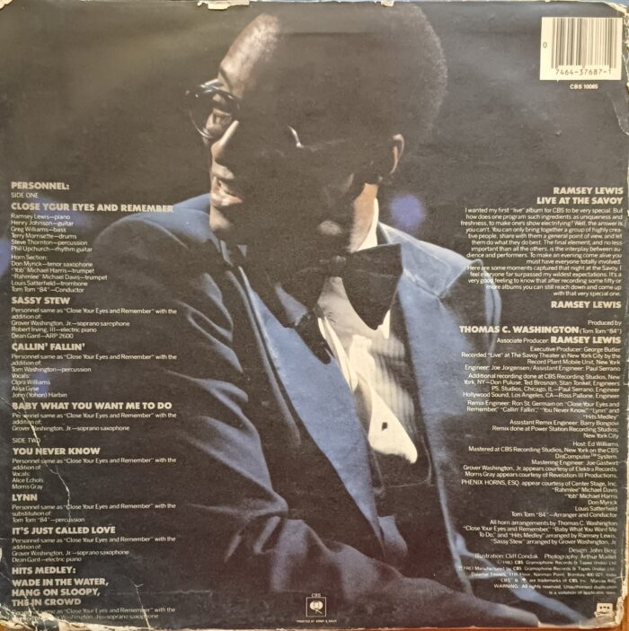 Ramsey Lewis "Live At The Savoy" - Jazz - Image 2