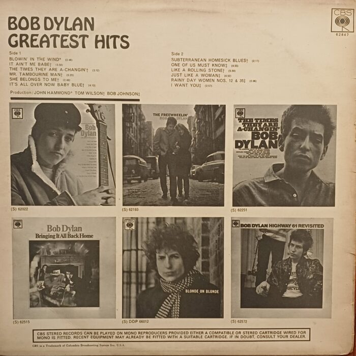 Bob Dylan Greatest Hits - Image 2
