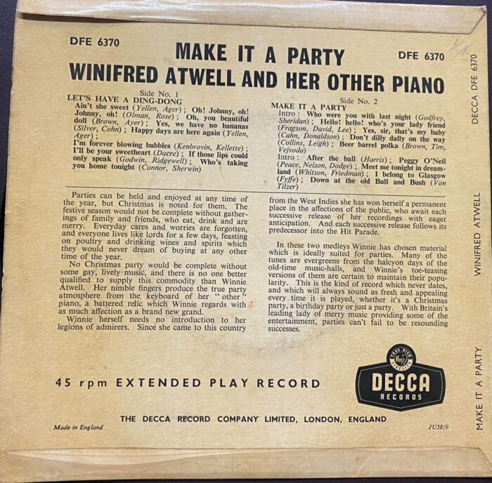 Make It A Party - Winifred Atwell - Image 2