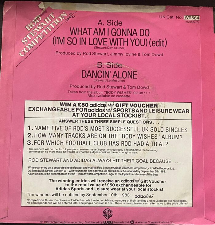 What Am I Gonna Do (Im So In Love With You) - Rod Stewart - Image 2