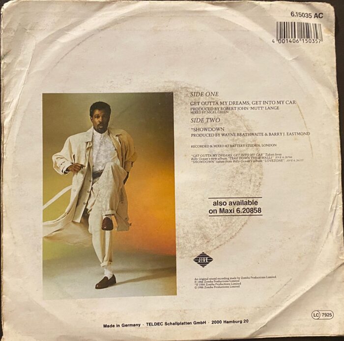 Get Outta My Dreams , Come Into My Car - Billy Ocean - Image 2