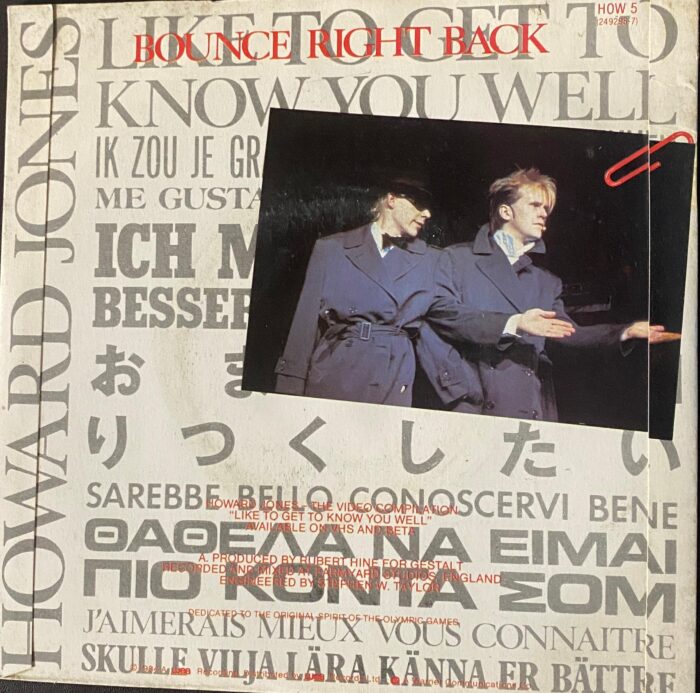 Like To Get To Know You Well - Howard Jones