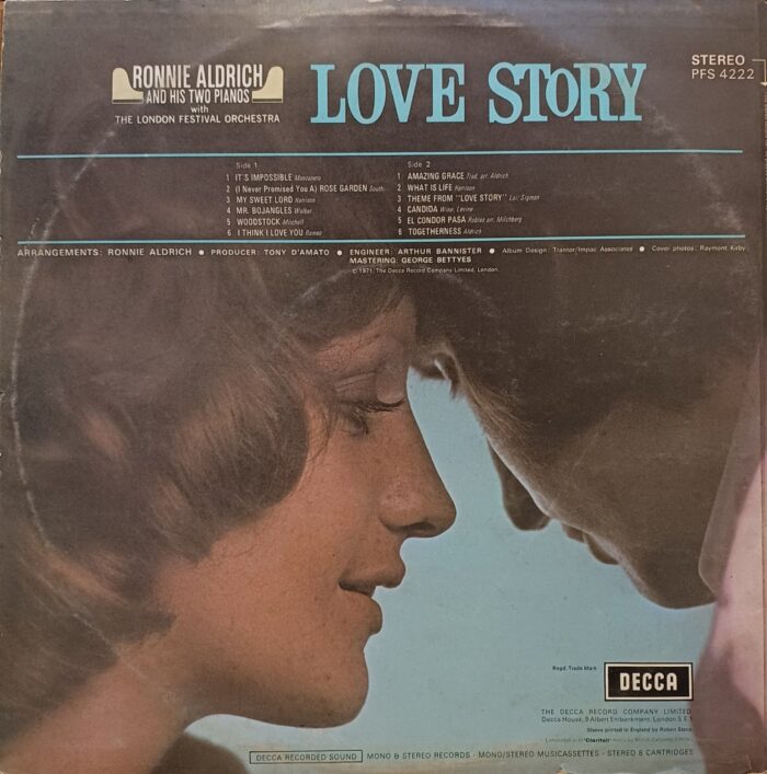 Love Story - Ronnie Aldrich And His Two Pianos With The London Festival Orchestra - Image 2