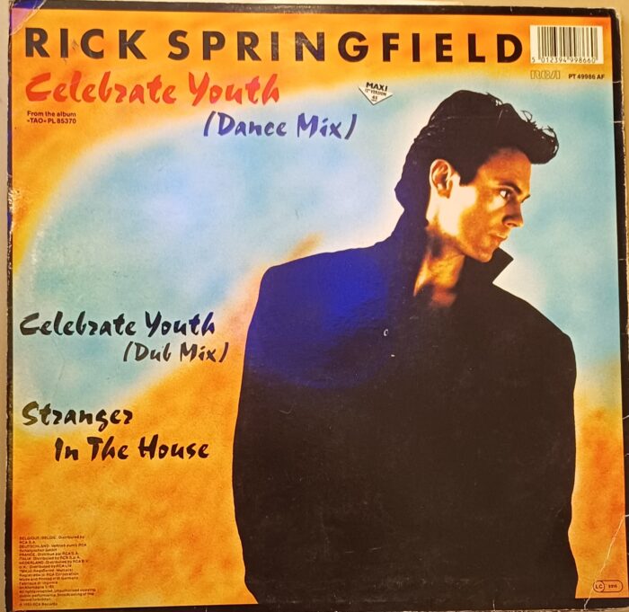 Rick Spring Field Celebrate Youth (Dance Mix / Dub Mix) Stranger In The House - Image 2