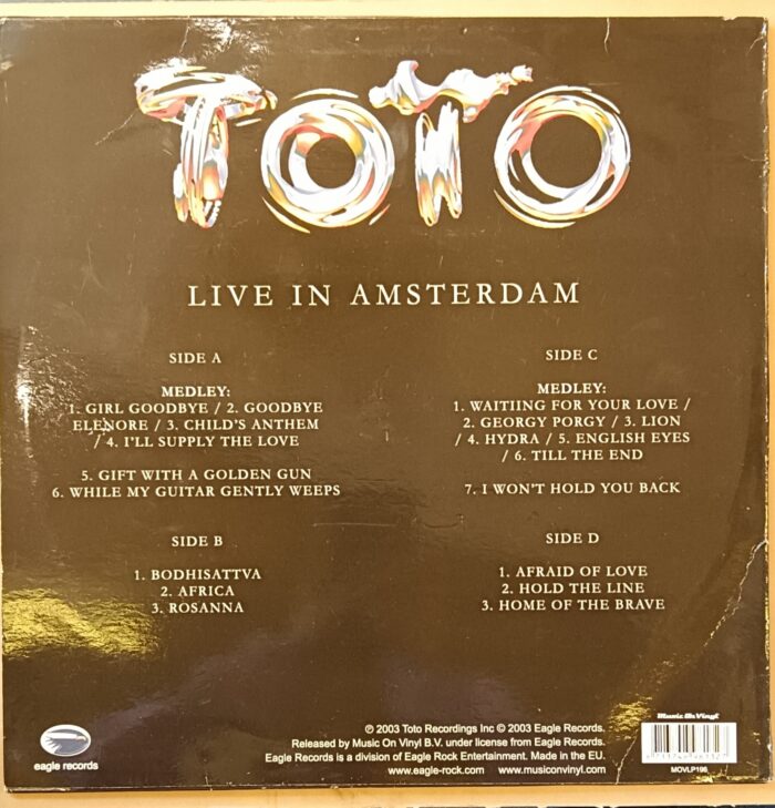 Live In Amsterdam Toto - (2lp Set) - Image 2