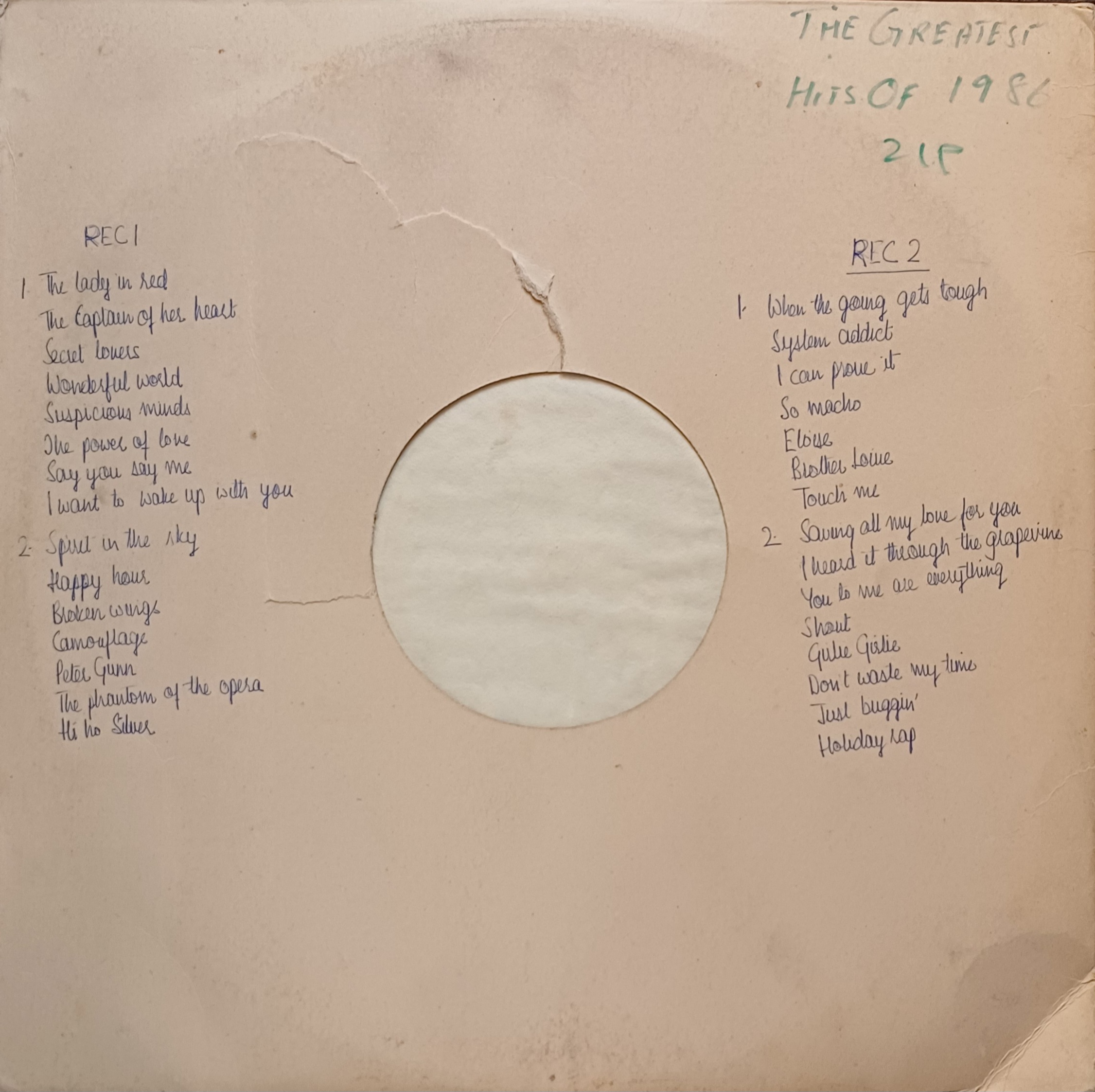 The Greatest Hits Of 1986 - (2lp Set) - Image 2