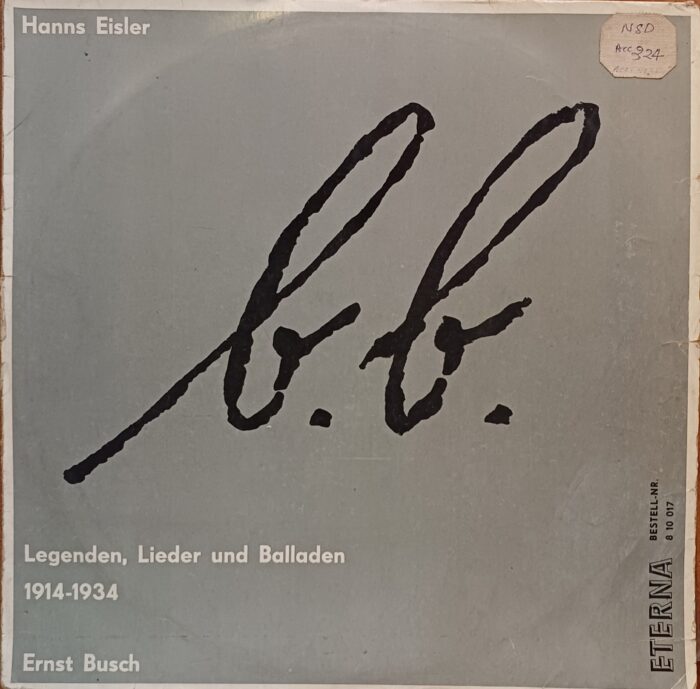 Legenden Lieder und Balladen von 1914-1934