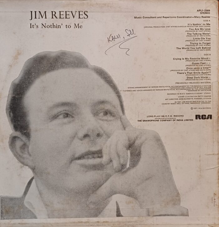 It's Nothing To Me / Jim Reeves - Image 2