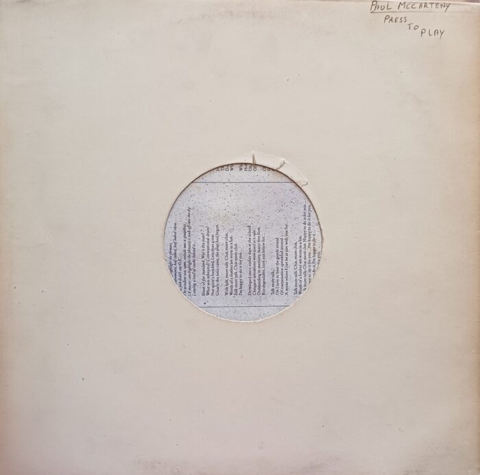 Paul Mc Cartney Press To Play - Image 2