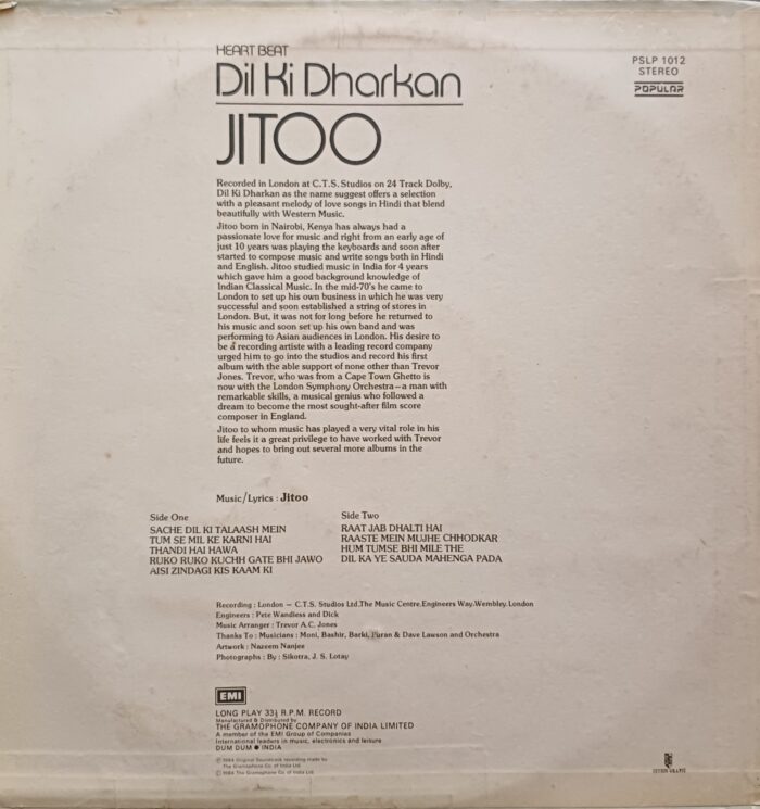 Dil Ki Dharkan - (Jitoo Patel) - Image 2