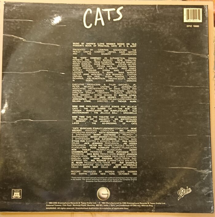 Cats - Selections From The Original Broadway Cast Recording - Image 2