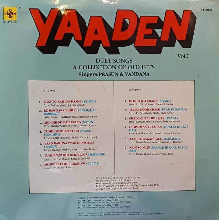 Yaaden - Vol-7 by Vandana & Prasun - Image 2