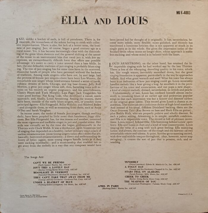 Ella Fitzgerald and Louis Armstrong - Jazz - Image 2