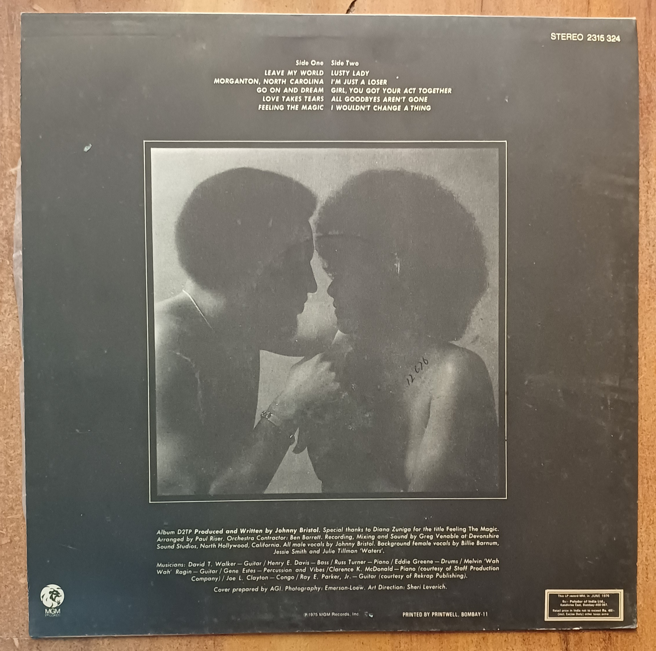 Feeling The Magic - Johnny Bristol - Image 2