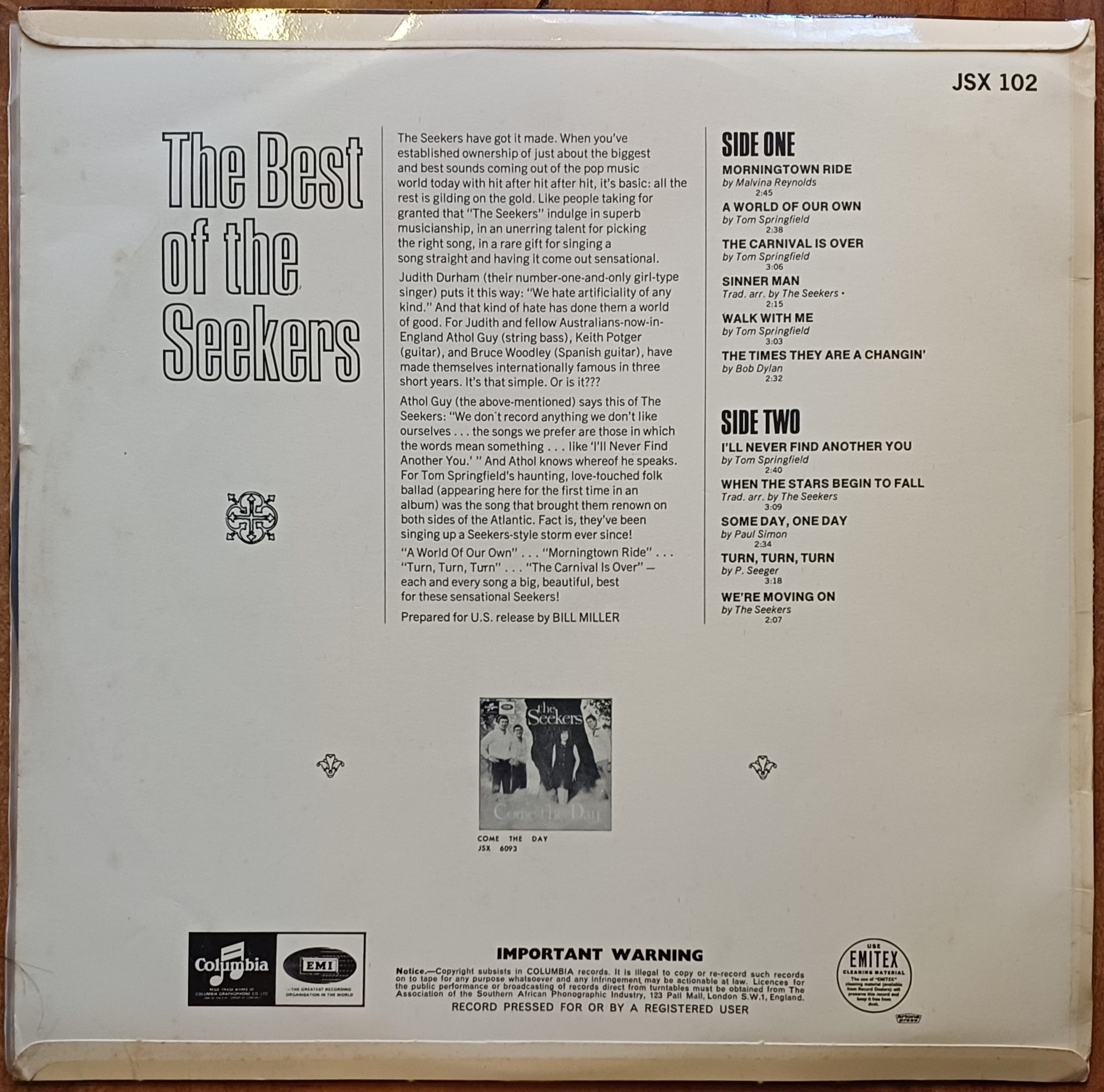 The Best Of The Seekers - Jazz/Blue - Image 2