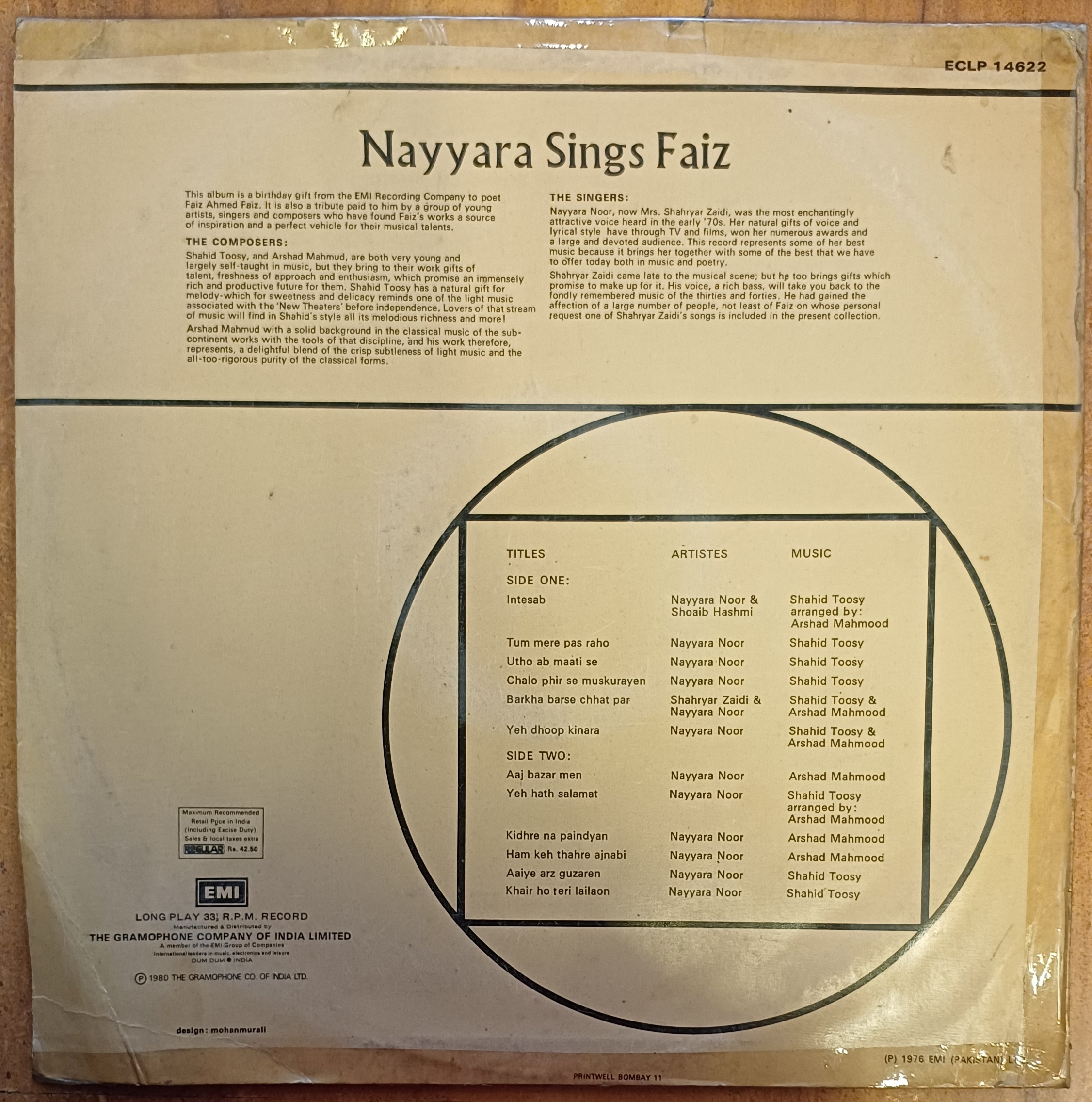 Nayyara Sings Faiz - Shahid Toosy & Arshad Mahmood - Image 2