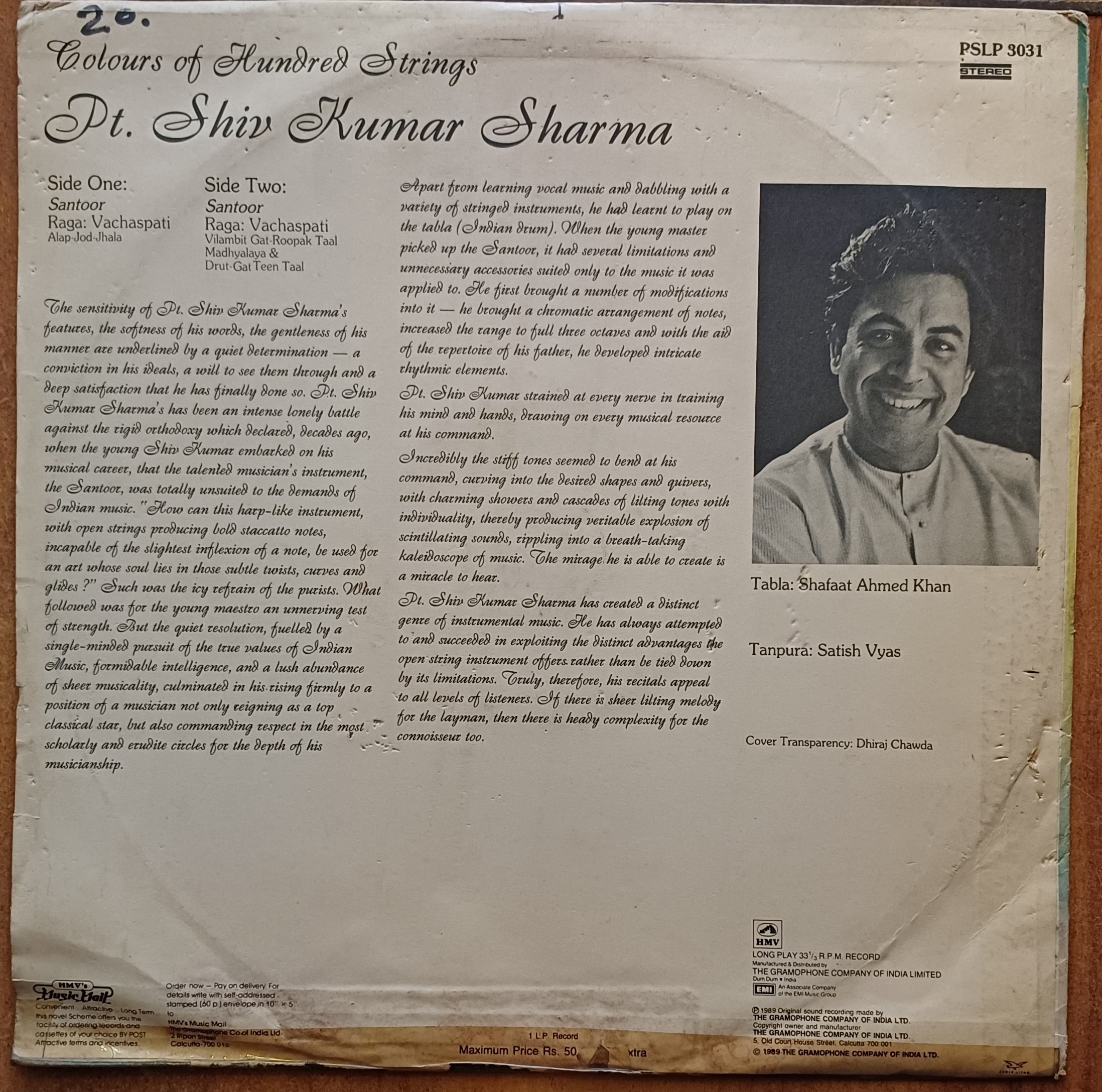 Colours Of Hundred Strings - Pt Shiv Kumar Sharma - Image 2