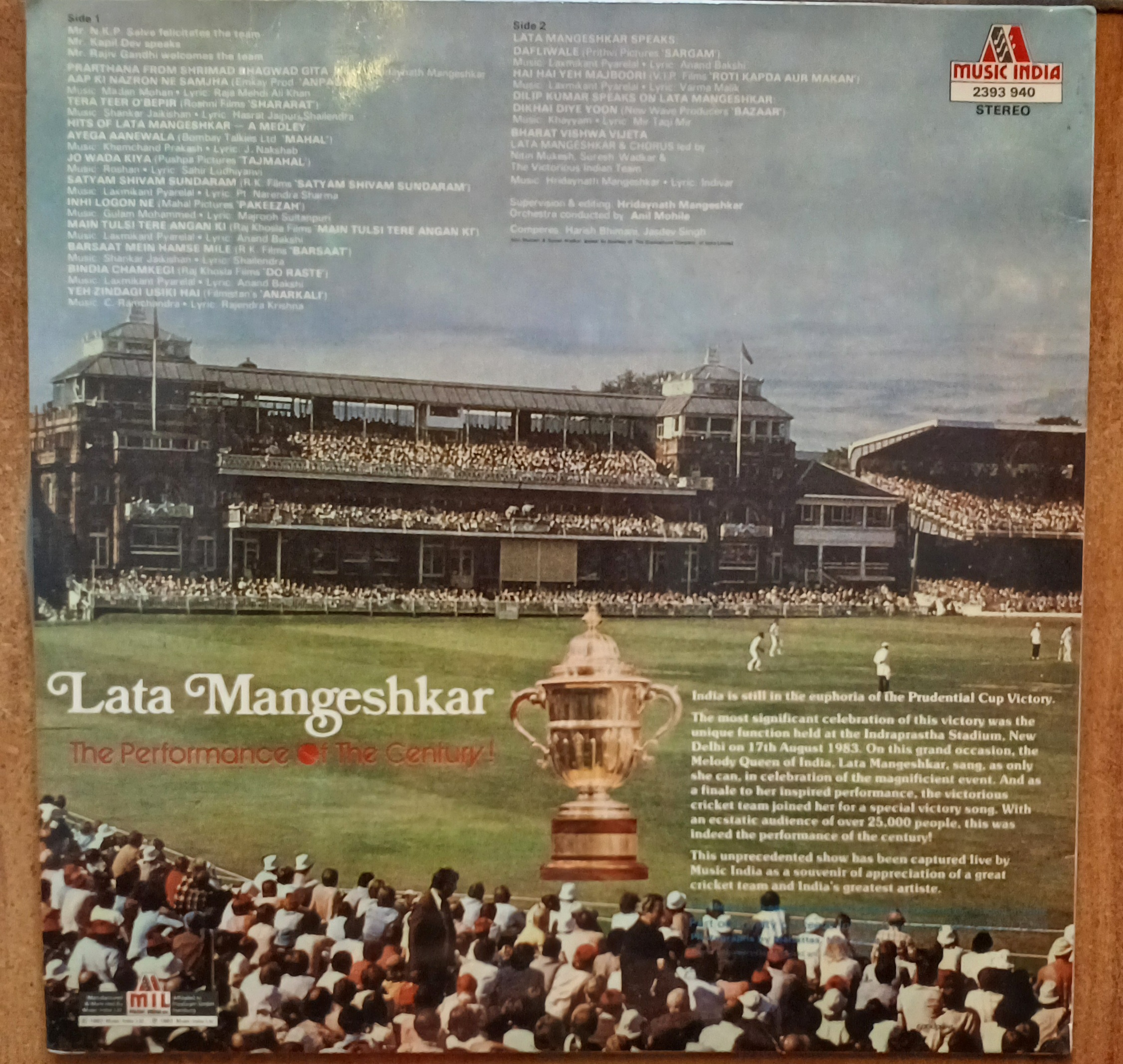 Lata Mangeshkar - The Performance Of The Century - Image 2