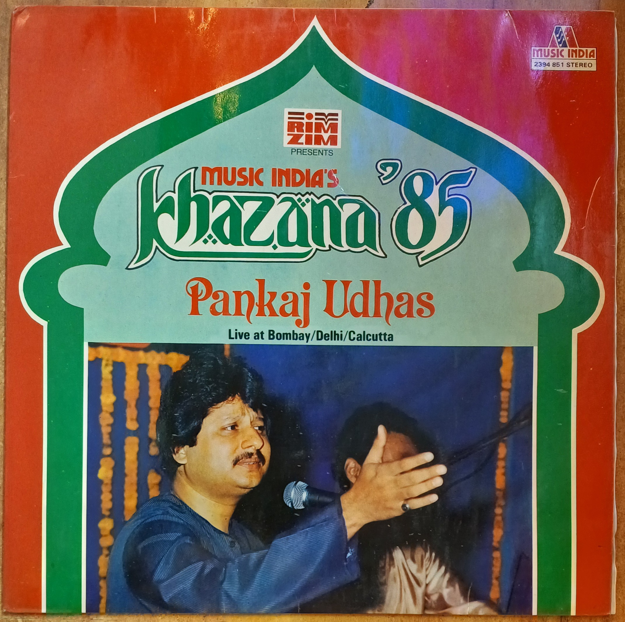 Khazana 85 - (Pankaj Udhas) Vinyl Lp Record (1985)