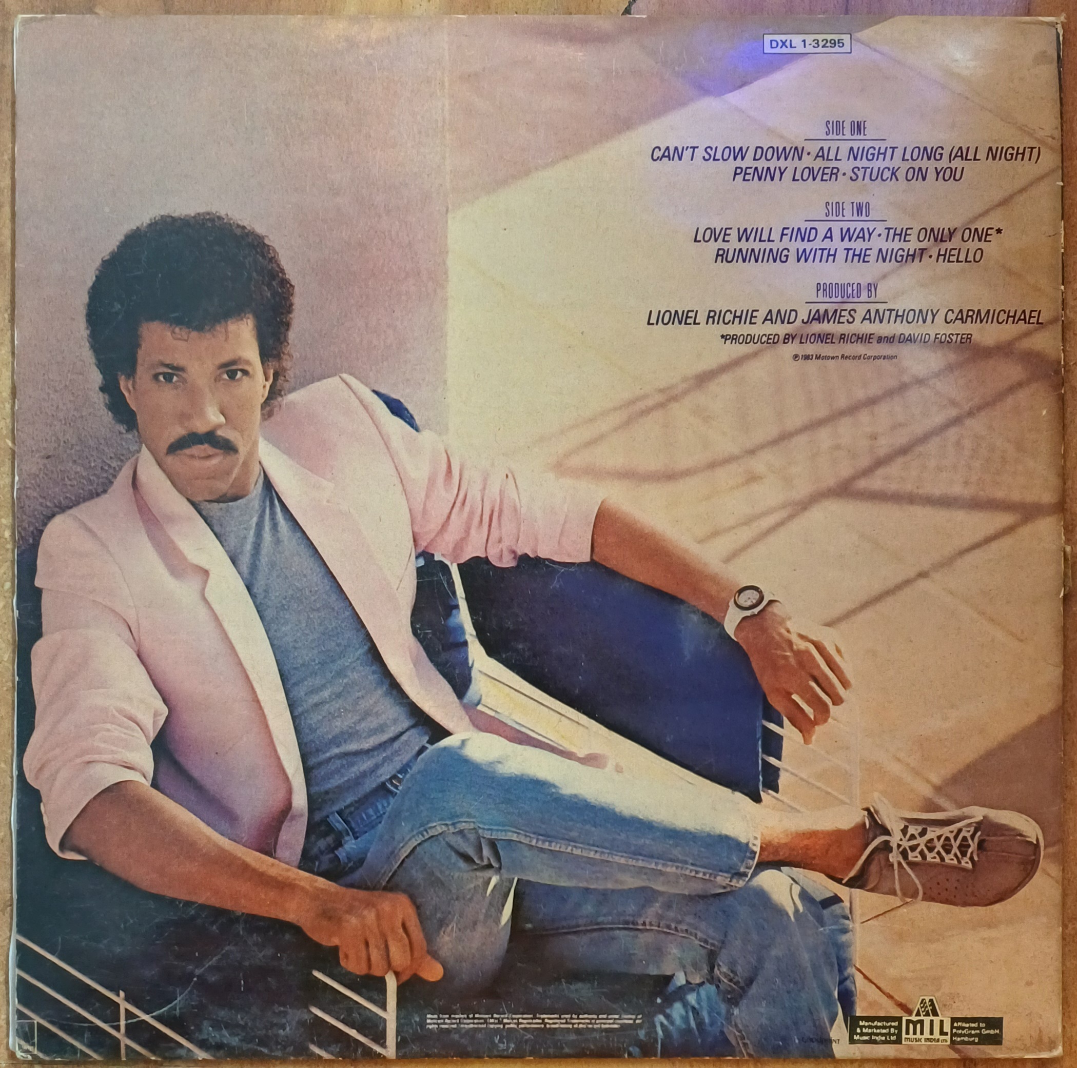 Cant Slow Down - Lionel Richie - Vinyl Lp Record (1983) - Image 2