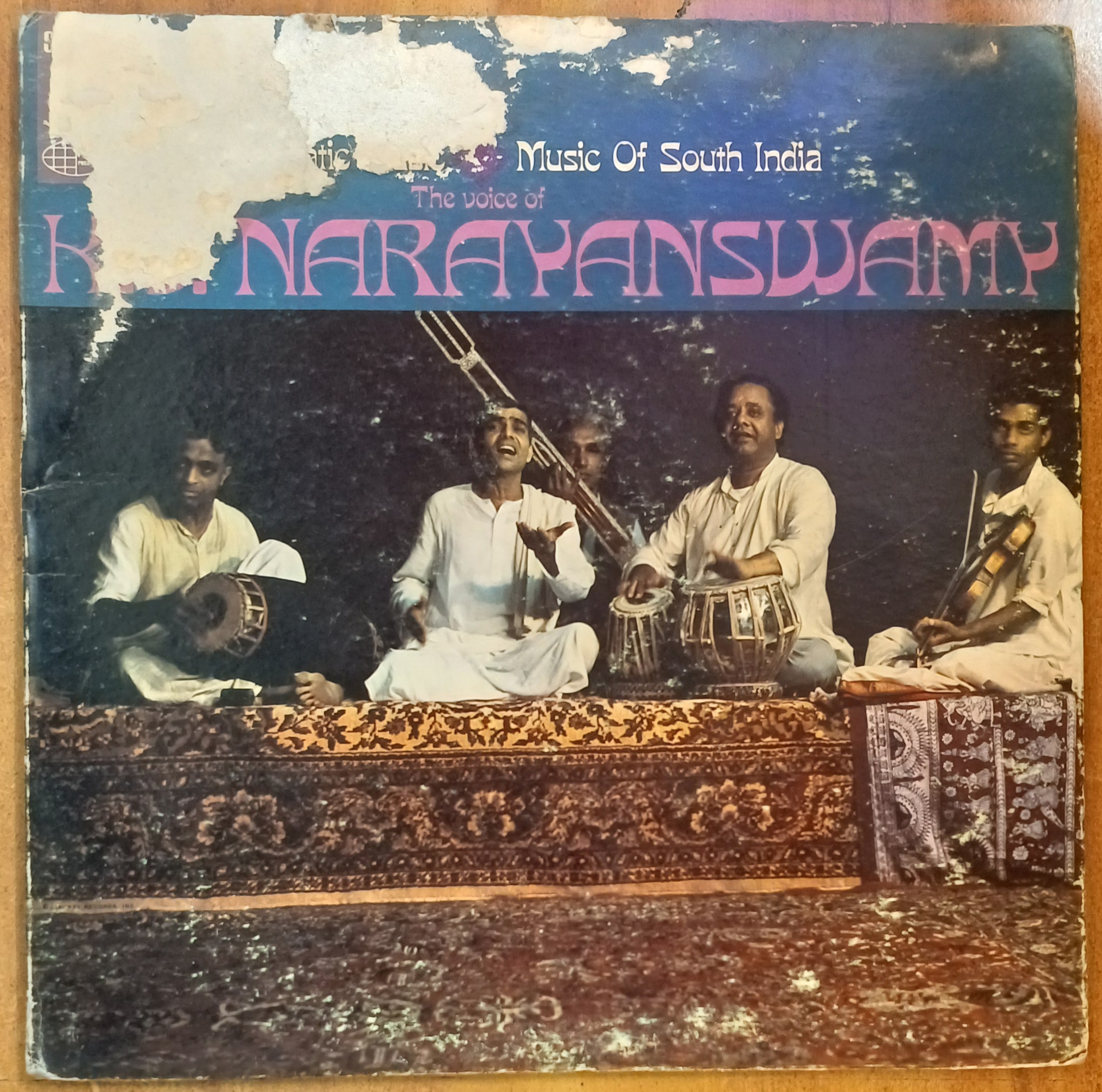 Carnetic Music - The Music Of South India - The Voice Of K V Narayanswamy - Vinyl Lp Record