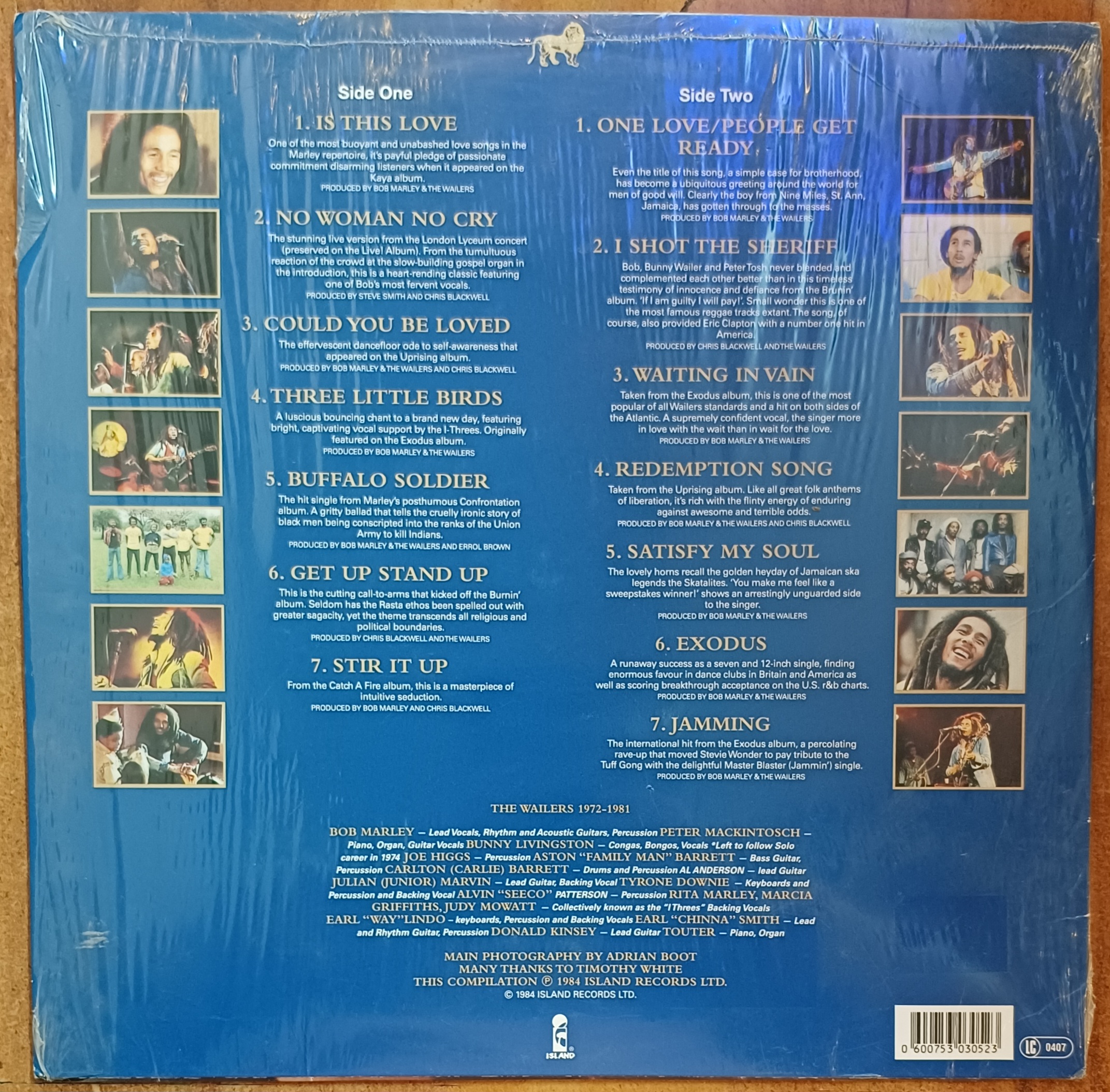 Legend the best of Bob Marley and the Wailers - Vinyl Lp Record (1984) - Image 2